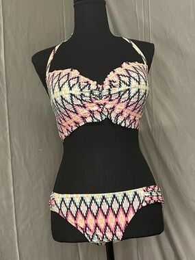 Victoria's Secret Culottes Bikini Knockout Scalloped Bikini Set